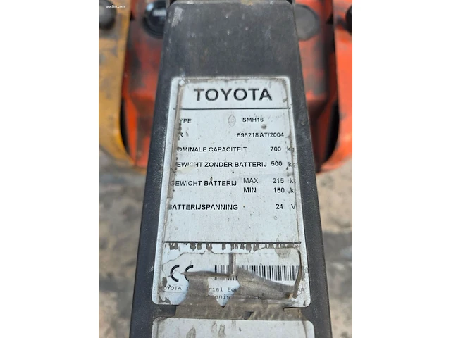Toyota smh16 elektrische stapelaar 2004 - afbeelding 8 van  10