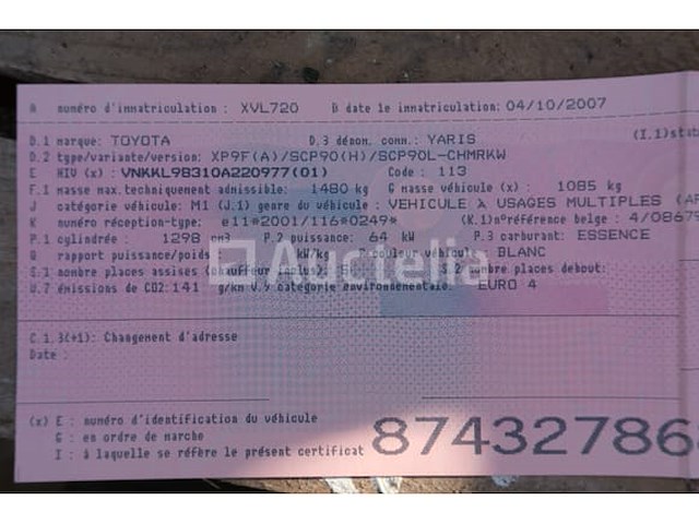 Toyota yaris politievoertuig (2007-159,315 km) - afbeelding 16 van  51