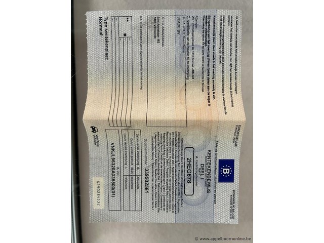 Toyota yaris, vnkjl96320a035500, 1e insch 2006-03-20, 64kw, 1299cm³, benzine, manueel, hatchback, euro 4, inschrijvingsbewijs deel i - afbeelding 6 van  15
