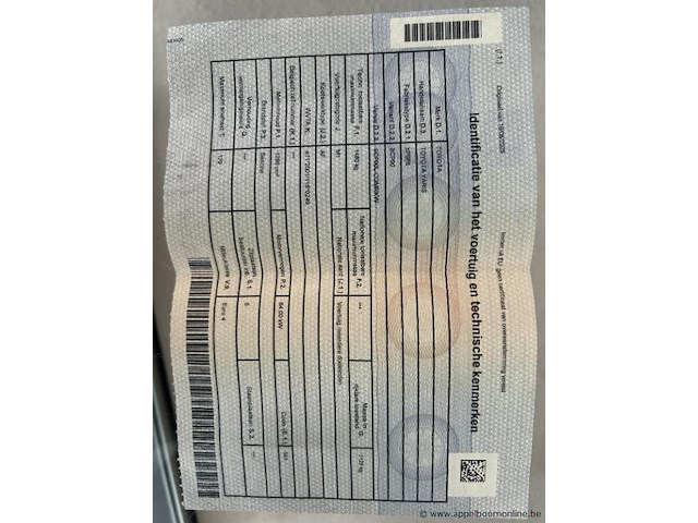 Toyota yaris, vnkjl96320a035500, 1e insch 2006-03-20, 64kw, 1299cm³, benzine, manueel, hatchback, euro 4, inschrijvingsbewijs deel i - afbeelding 7 van  15