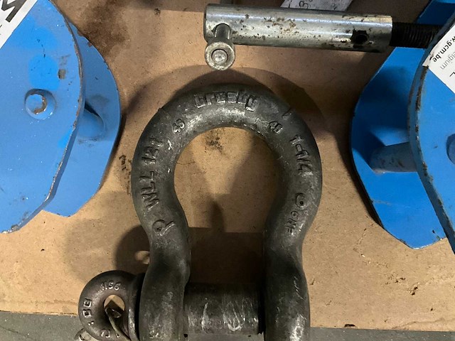 Tractel corso 3/5t. plaatklemmen (3x) en takels crosby - afbeelding 2 van  14