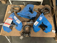 Tractel corso 3/5t. plaatklemmen (3x) en takels crosby - afbeelding 1 van  14