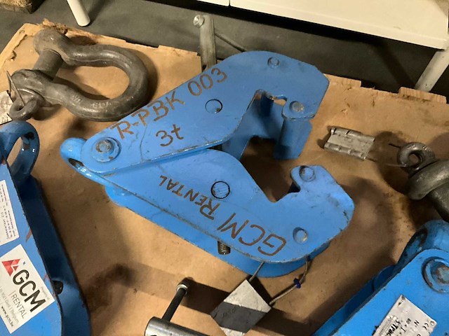 Tractel corso 3/5t. plaatklemmen (3x) en takels crosby - afbeelding 8 van  14