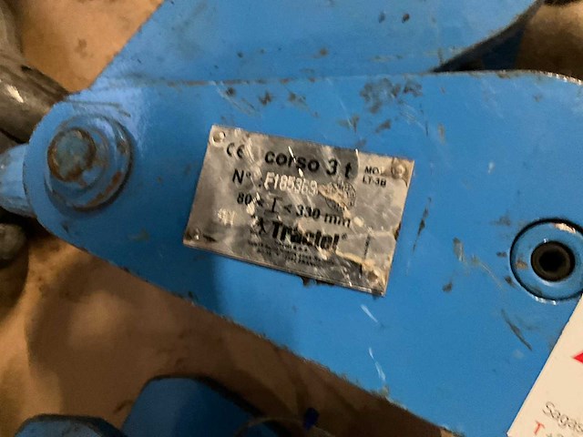 Tractel corso 3/5t. plaatklemmen (3x) en takels crosby - afbeelding 12 van  14