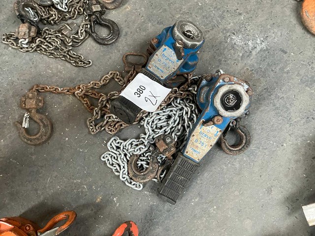 Tractel hefboom kettingtakel (2x) - afbeelding 1 van  5