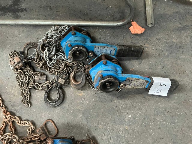 Tractel hefboom kettingtakel (2x) - afbeelding 1 van  4