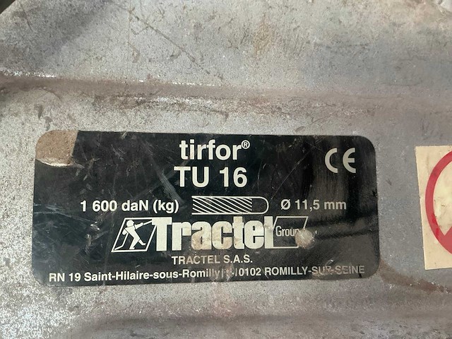 Tractel tirfor tu 16 staaldraad takel - afbeelding 6 van  6