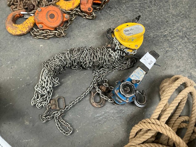 Tractel / yale hs-b hefboom kettingtakel / kettingtakel (2x) - afbeelding 1 van  4