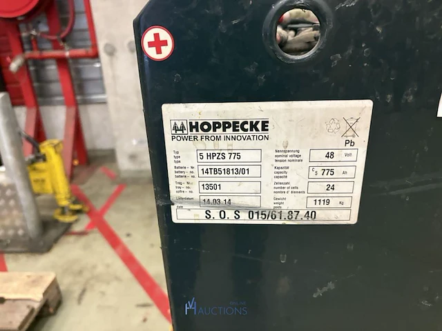 Tractiebatterij hoppecke - afbeelding 2 van  6