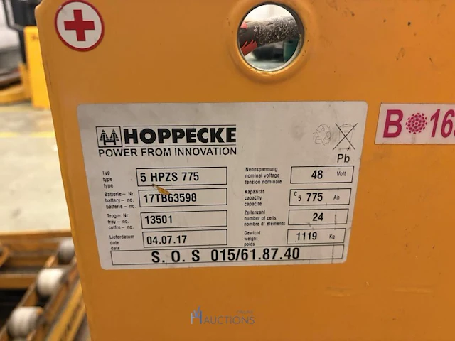 Tractiebatterij hoppecke - afbeelding 4 van  6