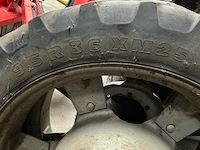 Tractor banden met velg. (2x) - afbeelding 4 van  4