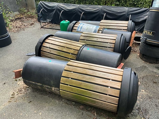 Traflux vuilbakken 200 l (5x) - afbeelding 1 van  11