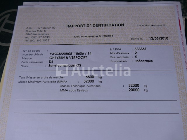 Trailer gheysen & verpoort s3220 (1998-vin:ya9s3220h05115606) - afbeelding 7 van  28