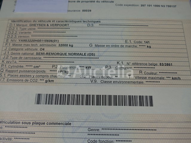 Trailer gheysen & verpoort s3220 (1998-vin:ya9s3220h05115606) - afbeelding 11 van  28