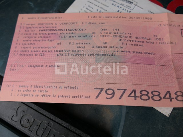 Trailer gheysen & verpoort s3220 (1998-vin:ya9s3220h05115606) - afbeelding 20 van  28