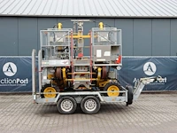 Trailer-hoogtewerker combinatie france elevateur lor'axe diesel 120kg 8.05m 2011