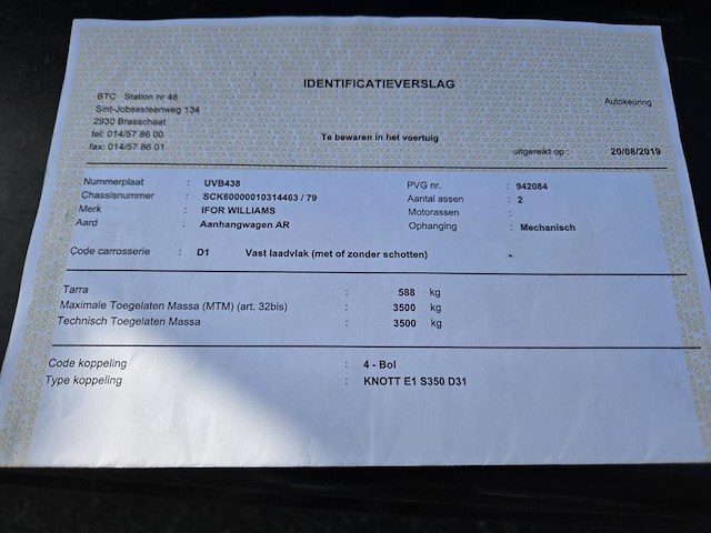 Trailer ifor williams, gp106gm, 2001 - afbeelding 9 van  19