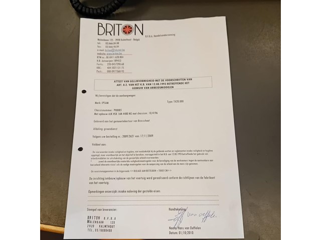 Trailer ipsam met ajk hydrolife haakarmsysteem, 2010 - afbeelding 20 van  26