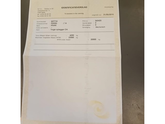 Trailer ipsam met ajk hydrolife haakarmsysteem, 2010 - afbeelding 24 van  26