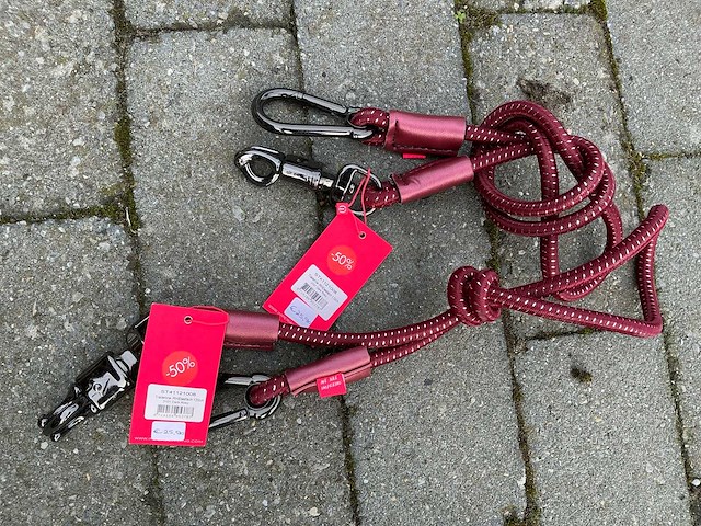 Trailer touw elastisch paarden (2x) - afbeelding 3 van  3