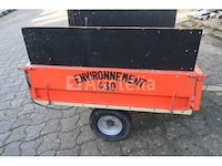 Trailer voor tractormaaier merk en model onleesbaar - afbeelding 5 van  10