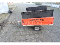 Trailer voor tractormaaier merk en model onleesbaar - afbeelding 10 van  10