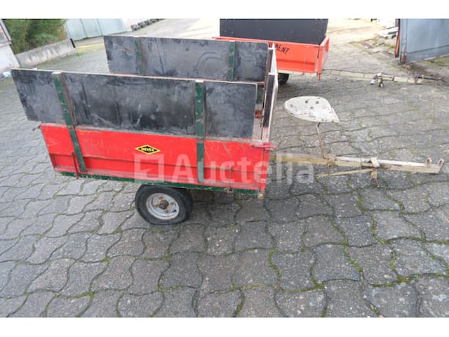 Trailer voor tractormaaier merk en model onleesbaar - afbeelding 2 van  11