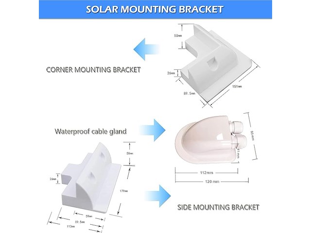 Tramily zonnepaneel beugels wit - afbeelding 2 van  3