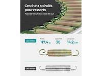 Trampoline ø 183 cm groen - afbeelding 4 van  6