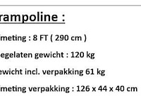 Trampoline 290cm - afbeelding 2 van  2