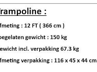 Trampoline 366cm - afbeelding 2 van  2