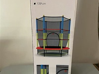 Trampoline met veiligheidsnet 139cm - afbeelding 1 van  3