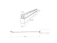 Transformator ponze magnetische rail 20mm 48v -200w (x4) - afbeelding 4 van  4
