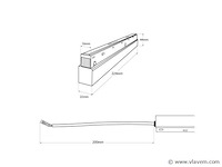 Transformator voor magnetische rail 20mm 48v -100w (x4) - afbeelding 5 van  5