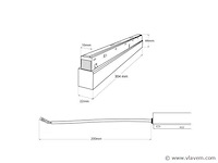Transformator voor magnetische rail 20mm 48v .200w (x4) - afbeelding 4 van  5