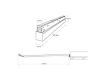 Transformer voor magnetische rail 20mm 48v -200w (x2) - afbeelding 1 van  5
