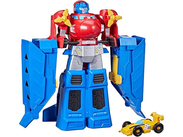 Transformers optimus prime jumbo jet wing racer speelset - afbeelding 1 van  5