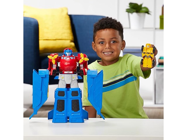 Transformers optimus prime jumbo jet wing racer speelset - afbeelding 2 van  5