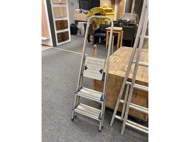 Transpalet, carren, steekwagen, panneelwagen, ladders en houten kisten op wielen - afbeelding 8 van  10