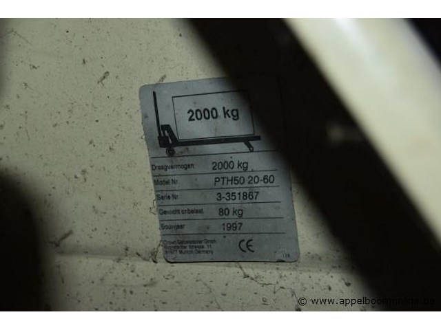 Transpallet cap 2000kg - afbeelding 2 van  2