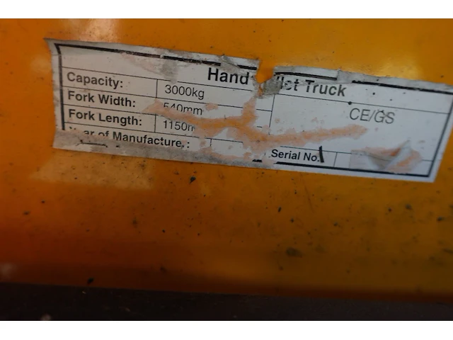 Transpallet hu-lift - afbeelding 4 van  4
