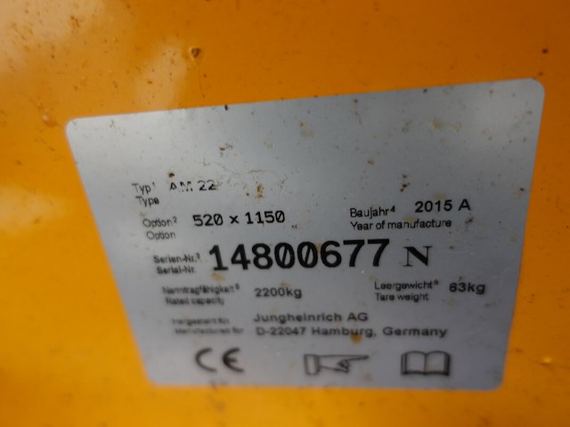 Transpallet jungheinrich - afbeelding 5 van  5