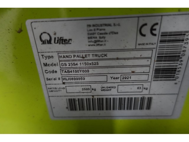 Transpallet lifter - afbeelding 5 van  5