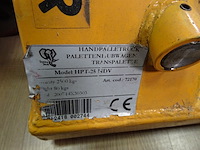 Transpallet + metalen transportkar - afbeelding 4 van  5