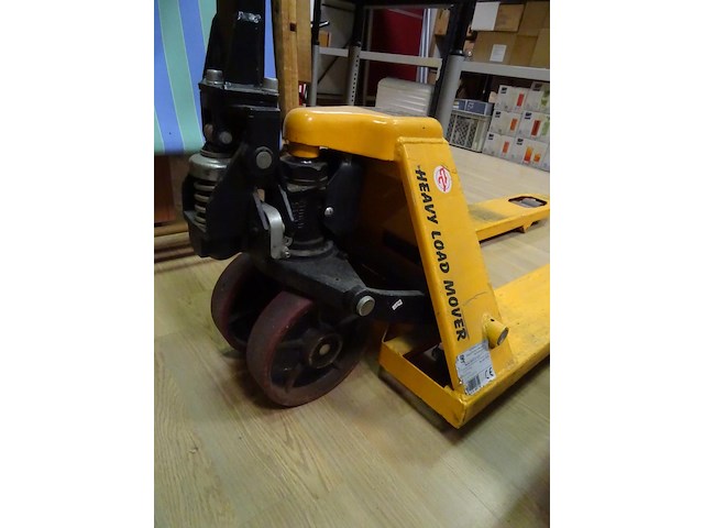 Transpallet + metalen transportkar - afbeelding 5 van  5