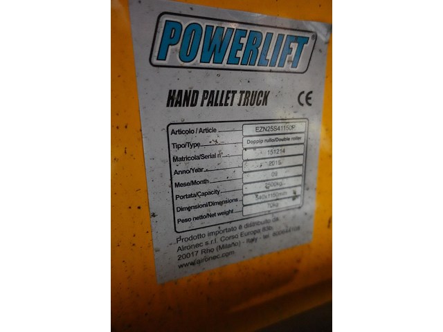 Transpallet powerlift - afbeelding 5 van  5