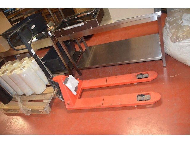 Transpallet rood - afbeelding 1 van  5