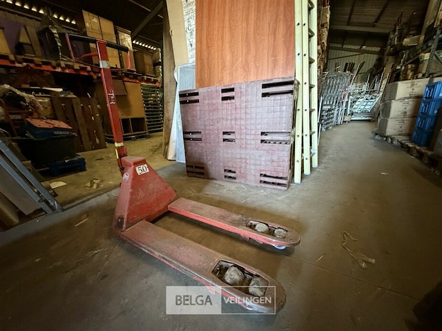 Transpallet rood - afbeelding 1 van  11