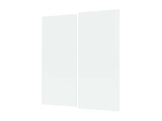 Transparant schuifdouchecompositieglas, 160 x h190 cm + zwart profiel - afbeelding 1 van  3