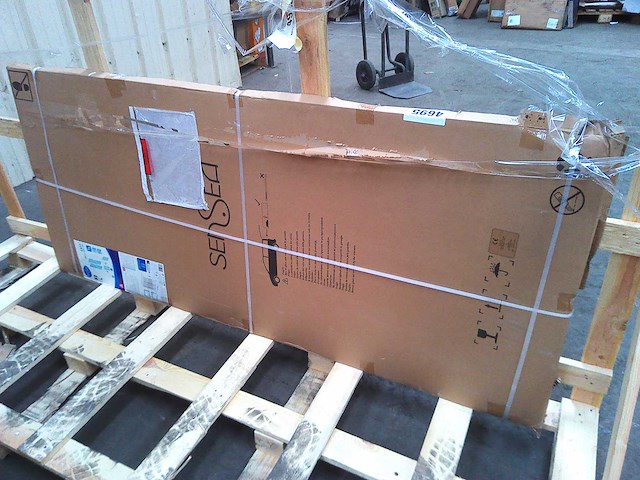 Transparant schuifdouchecompositieglas, 160 x h190 cm + zwart profiel - afbeelding 3 van  3